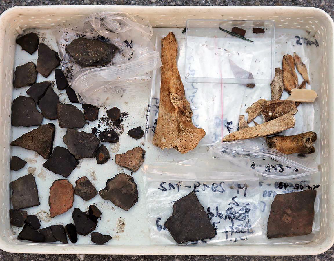 Concrete over Celtic Site